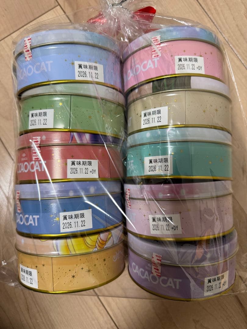 カカオキャット　セーラームーン　缶　チョコレート