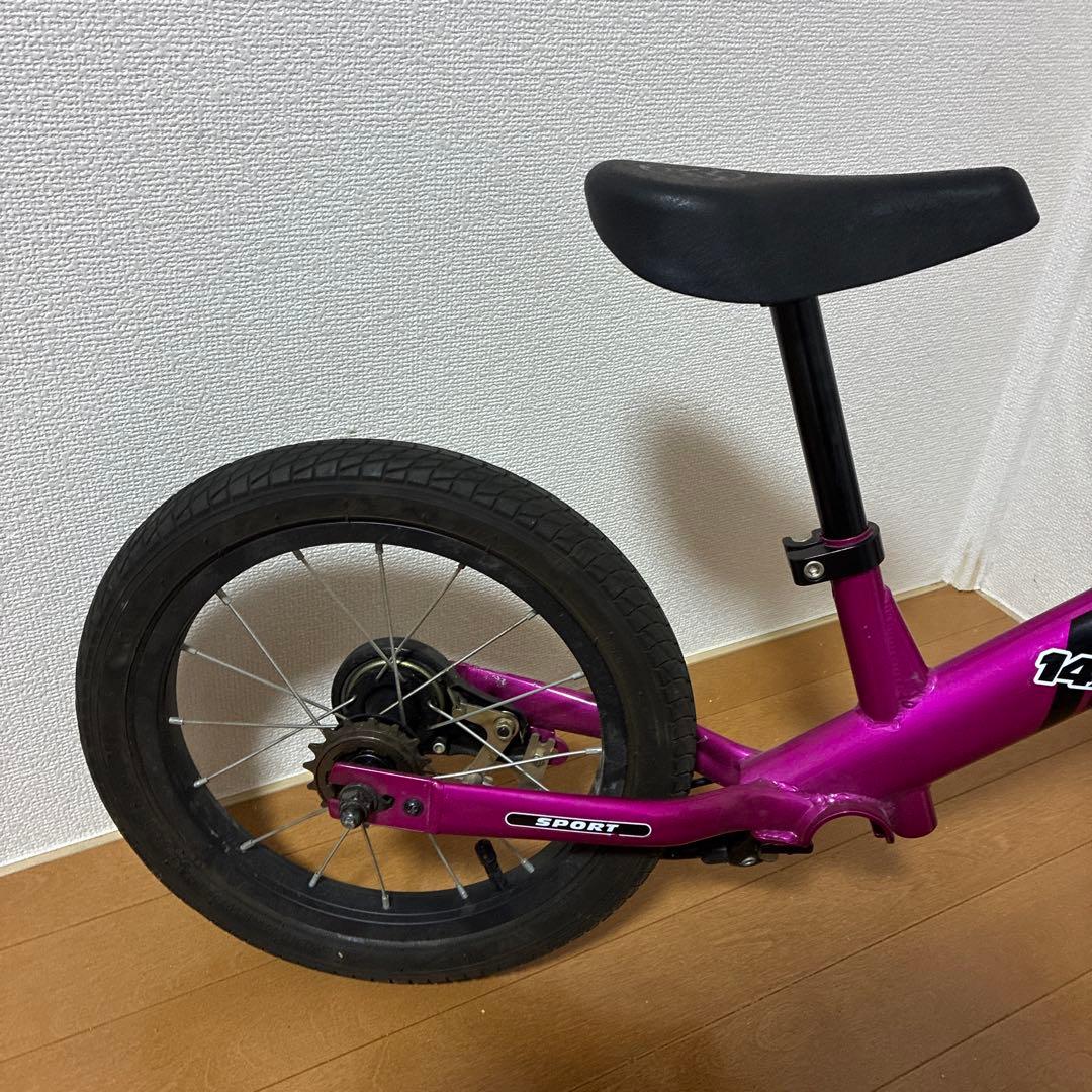 良品 STRIDER 14X ストライダー 子供用自転車 フューシャピンク