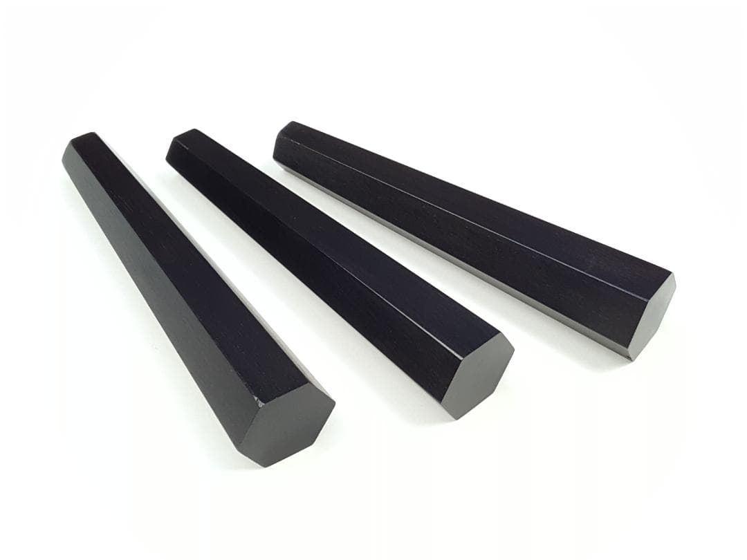 津軽三味線 糸巻 本黒檀 8分5厘 3本セット