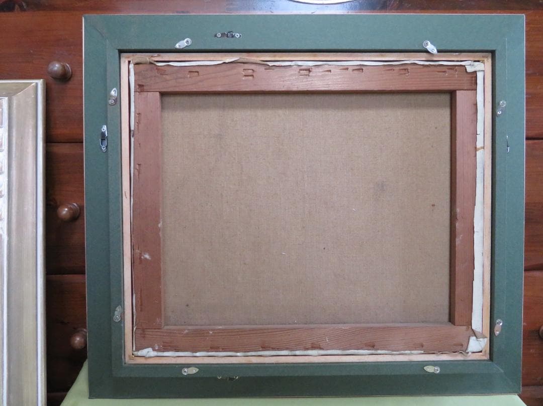 ◆　画家不明　「イコンのある風景（仮題）」　油彩　F8号 　◆