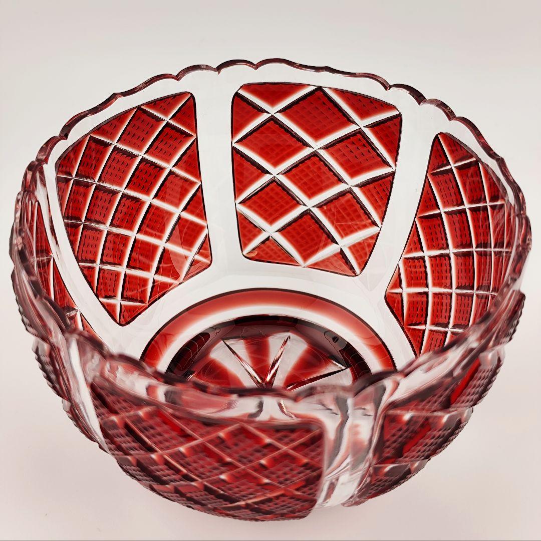 ☆超希少品☆薩摩切子 尚古集成館監修 向付鉢（切子、江戸切子、薩摩切子）