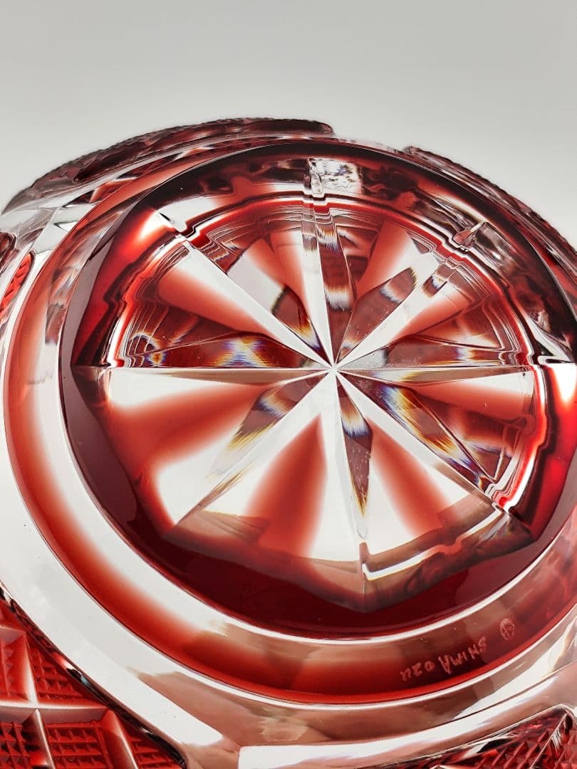 ☆超希少品☆薩摩切子 尚古集成館監修 向付鉢（切子、江戸切子、薩摩切子）