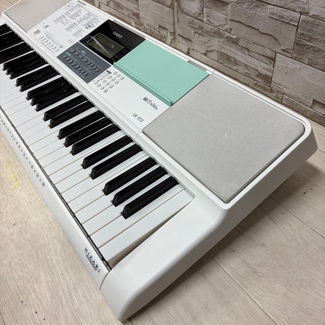 CASIO カシオ 光ナビゲーション 電子キーボード LK-512 ⑥