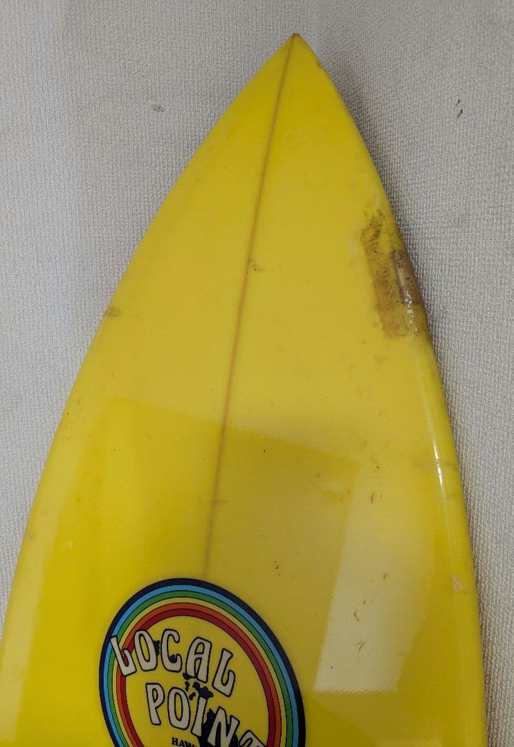 送料込み　LOCAL POINTS サーフボード イエロー 約180cm
