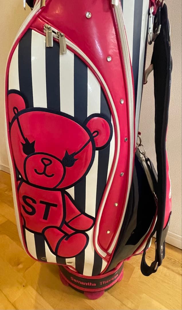 サマンサタバサ 限定　レア　エナメル　キャディバッグ　ネイビー 新品