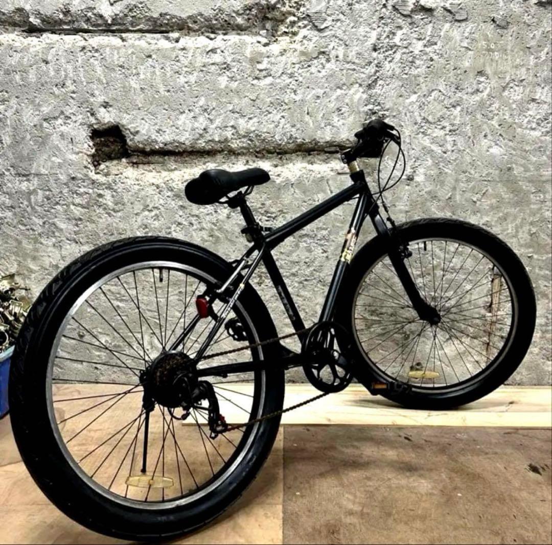 ビーチクルーザー ブラック 26インチ 変速 ファットバイク