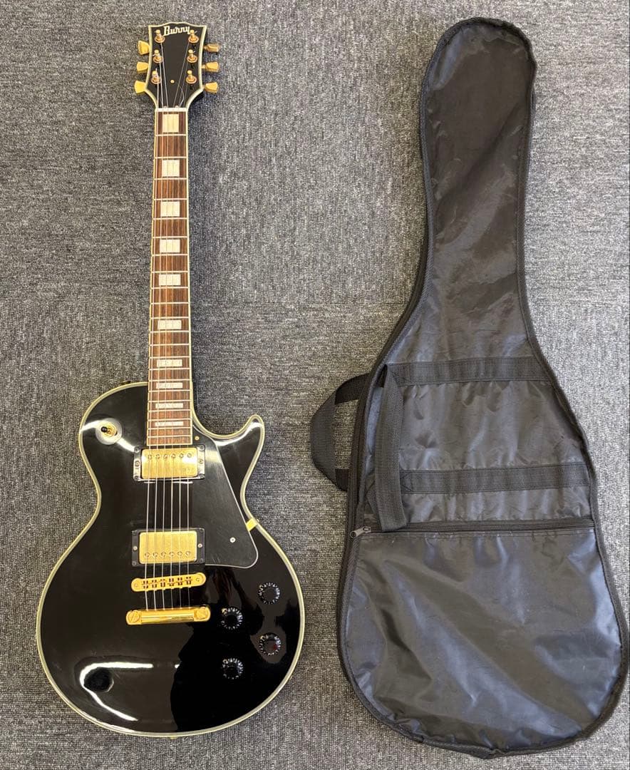 ハバーンド　Burny ブラック エレキギター レスポールスタイル