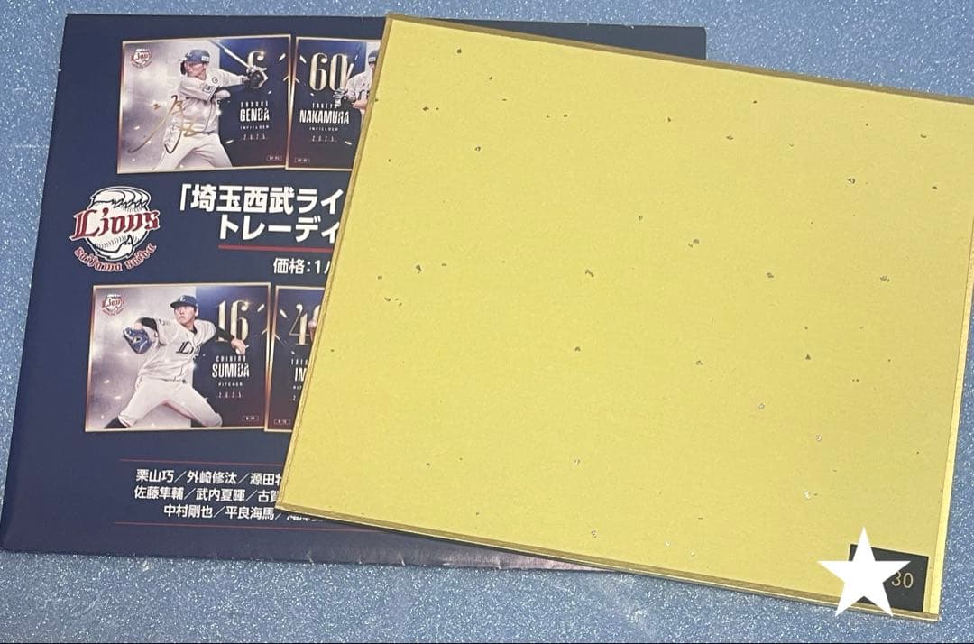 今井達也 西武ライオンズ mimi色紙 直筆サイン