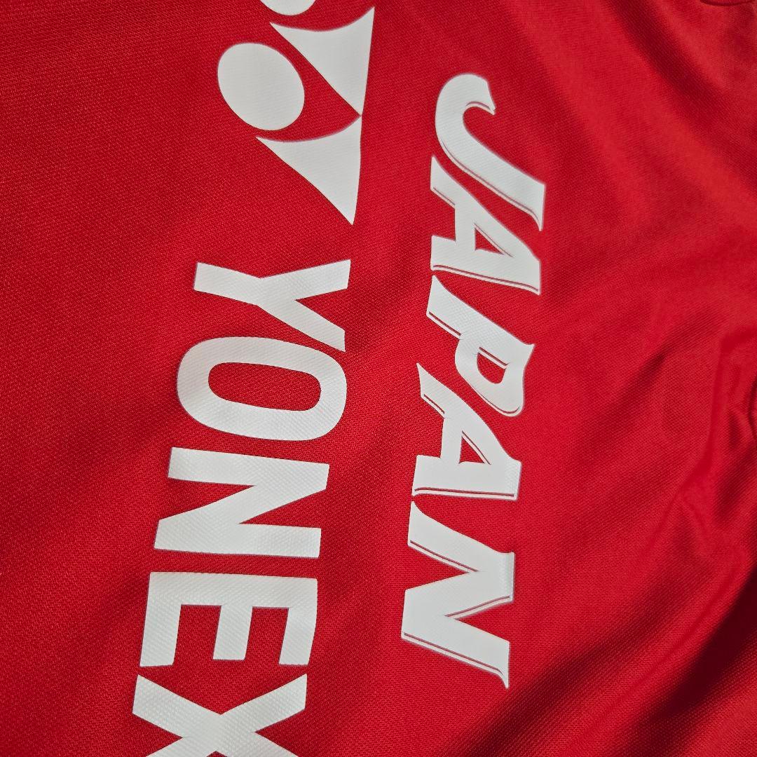 【L】バドミントン 日本代表 ゲームシャツ 練習着 支給品 YONEX 桃田賢斗