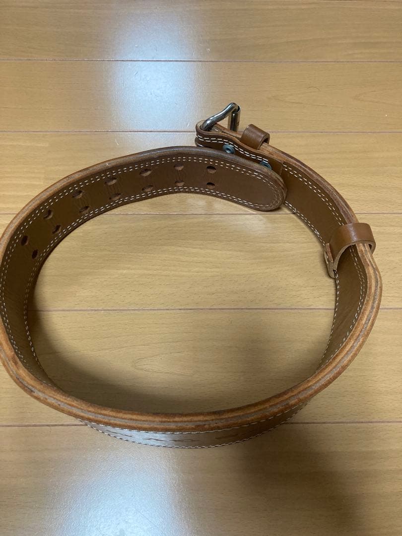 専用GOLD'S GYM レザー トレーニングベルト M