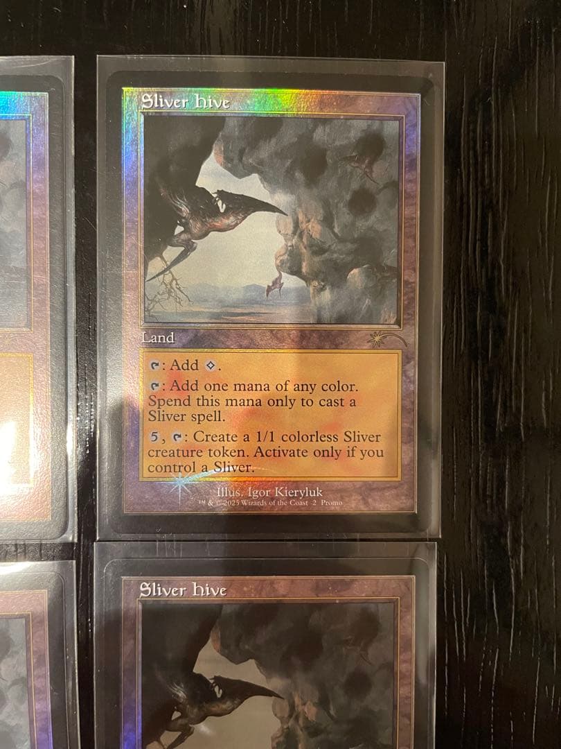 MTG スリヴァーの巣 Sliver Hive 英語 旧枠ＦＯＩＬ　4枚セット
