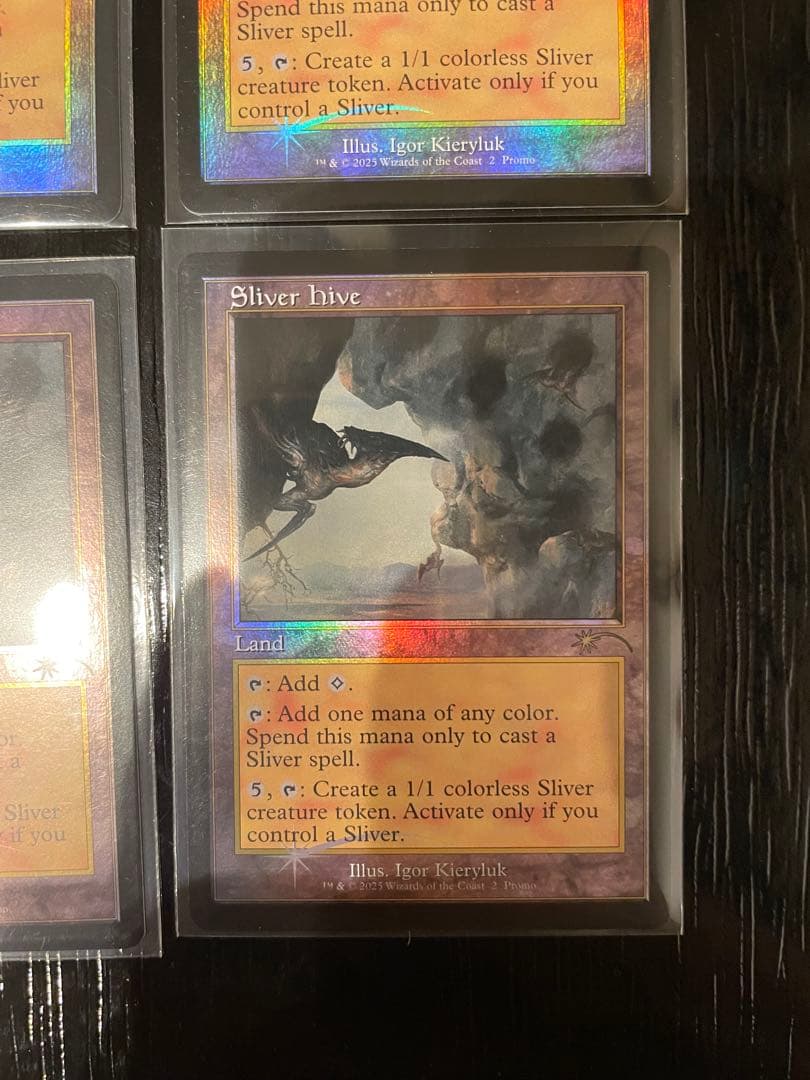 MTG スリヴァーの巣 Sliver Hive 英語 旧枠ＦＯＩＬ　4枚セット