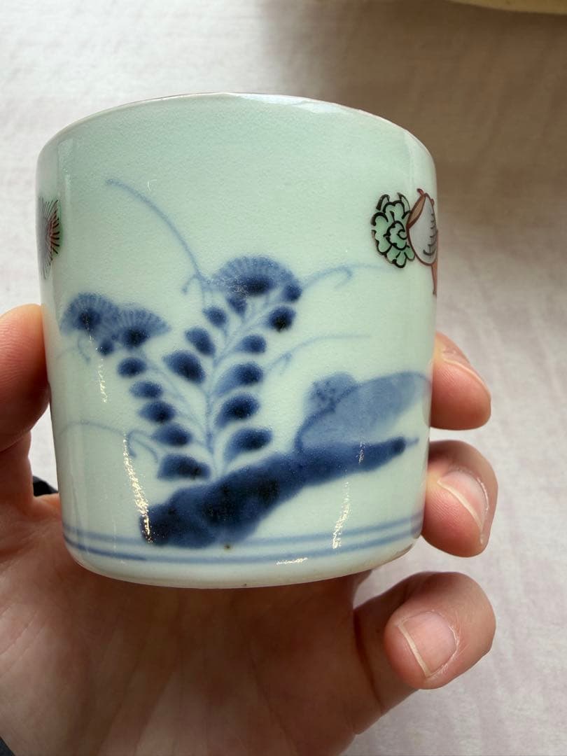 蕎麦猪口　アンティーク　貝柄重箱