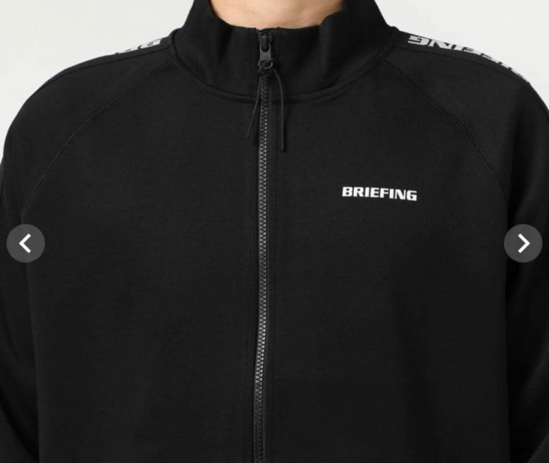 BRIEFINGゴルフ （L）ウォームサイドロゴラインブルゾンブラック新品未使用