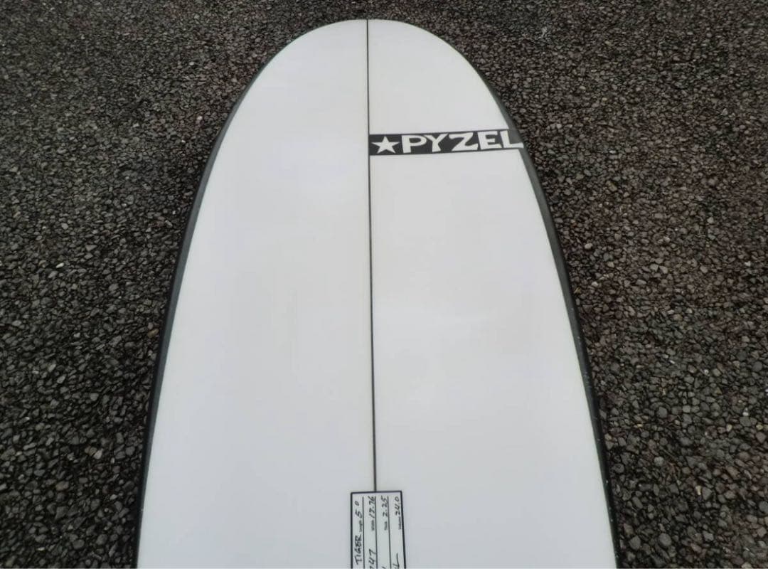 PYZEL ショートボード ホワイトタイガー　5’0”