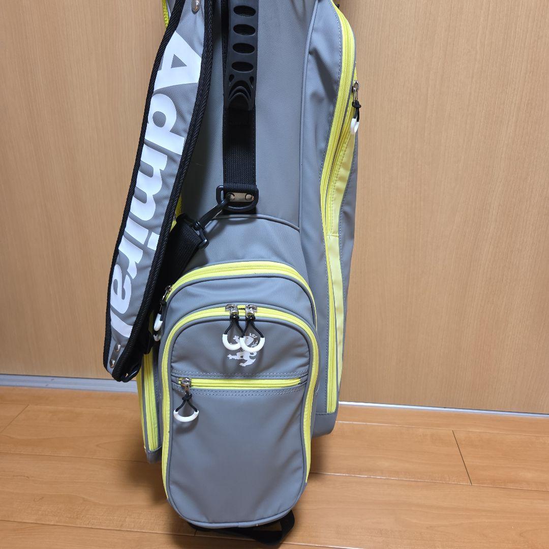 Admiral キャディバッグ グレー/ライムグリーン