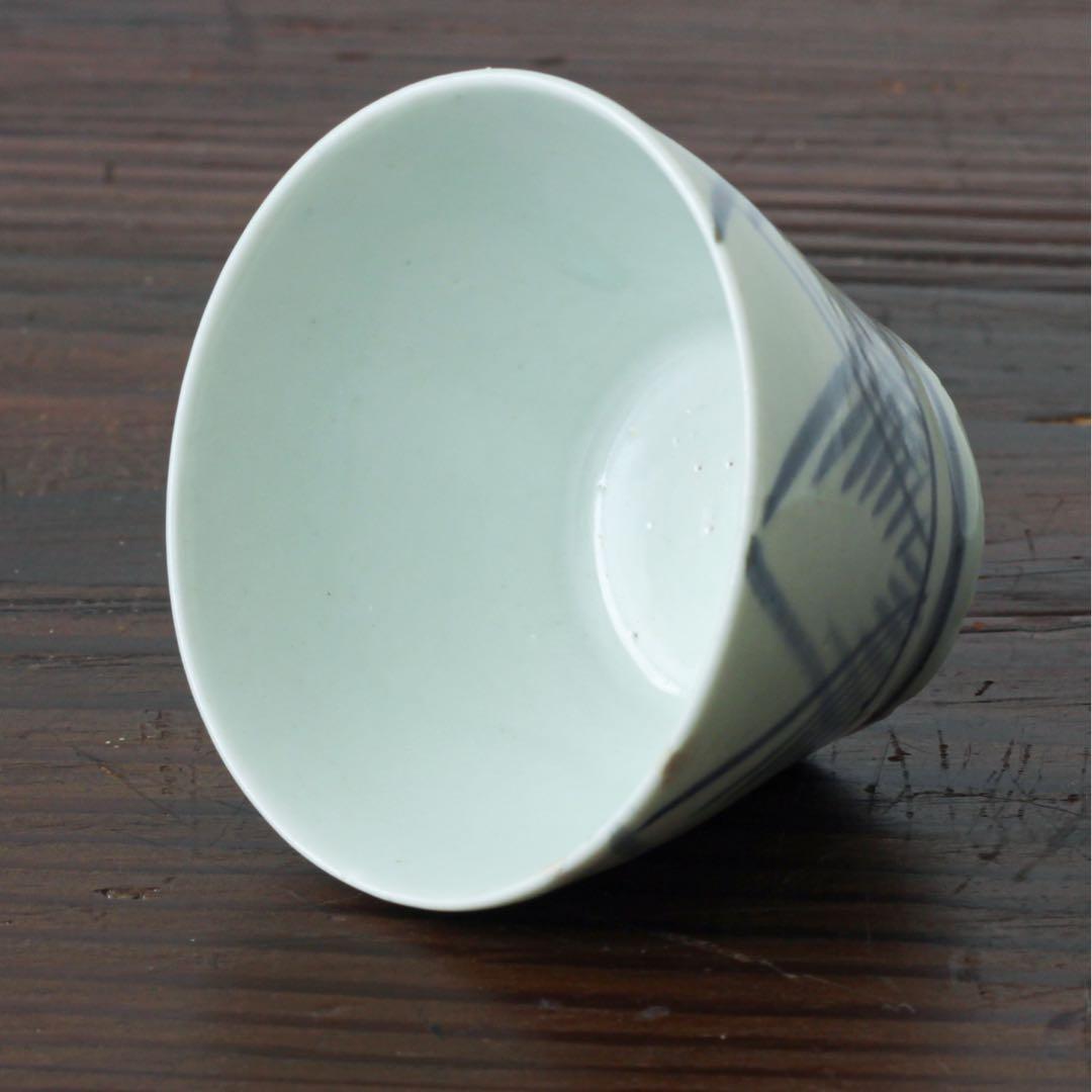 伊万里　古伊万里　草文　蕎麦猪口　江戸　中期　べた底　酒器