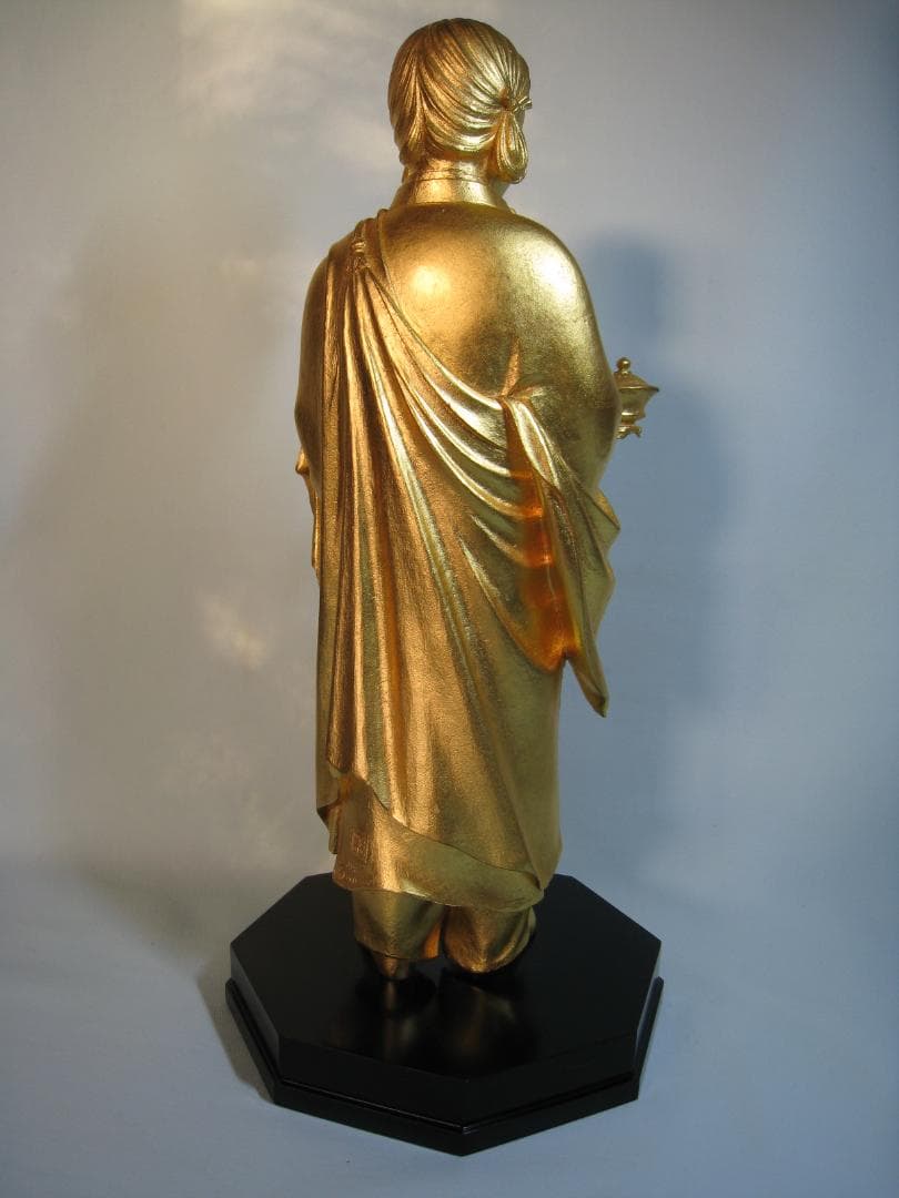 本金箔ブロンズ製　聖徳太子像十六歳孝養像　高村光雲　 四天王寺創建1400年記念