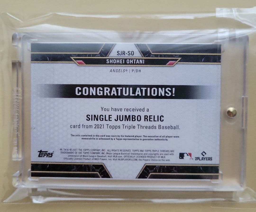 #◆お値引き★世界に48枚★レア大谷翔平 topps カード二刀流 MVP着用