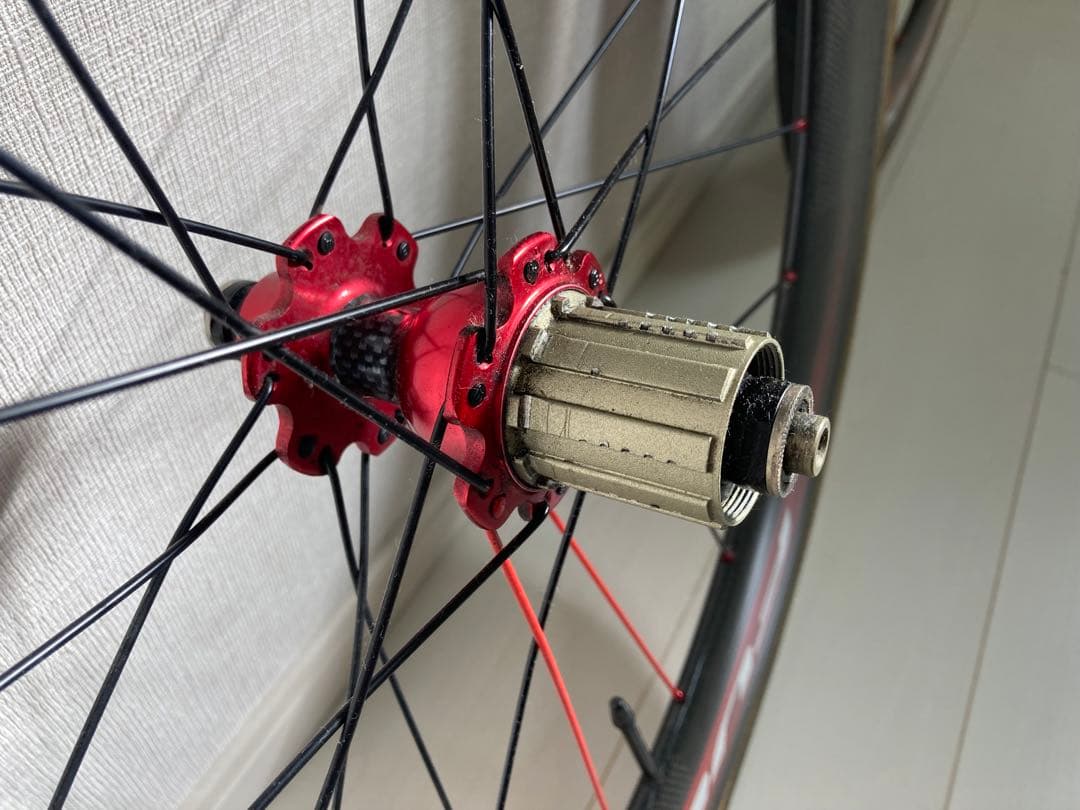 80mmカーボンディープリムホイール 前後