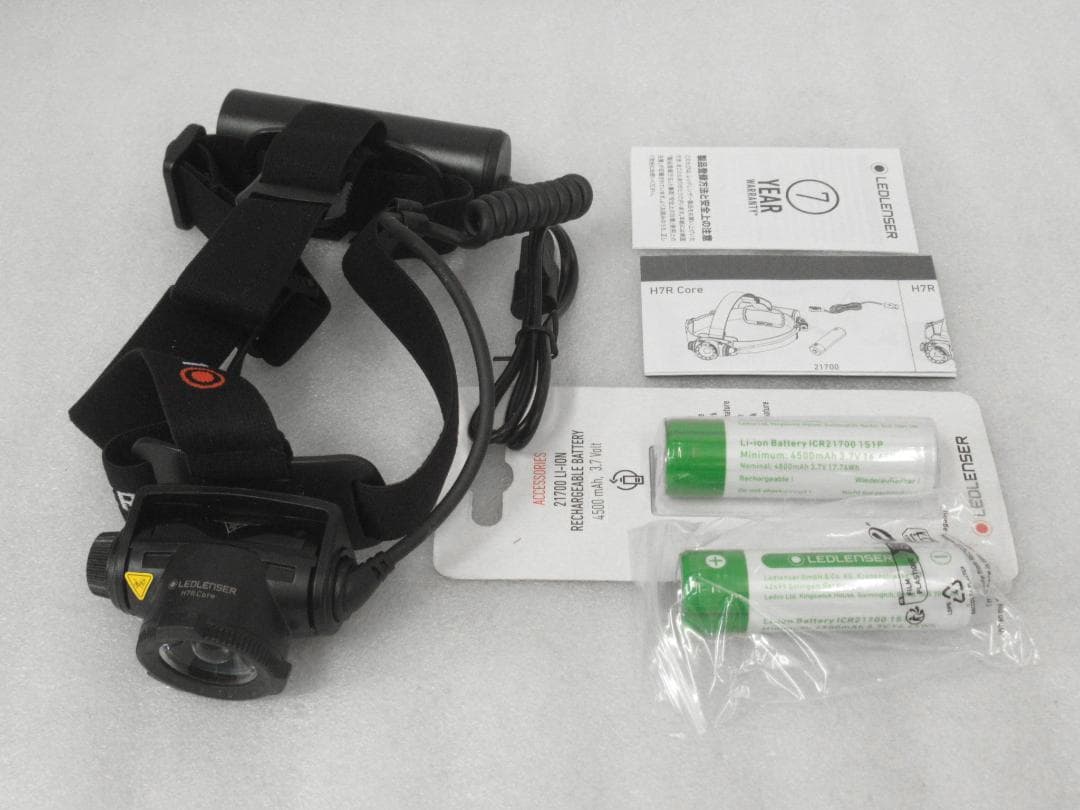 レッドレンザー LED ヘッドライト + 予備バッテリー 未使用品