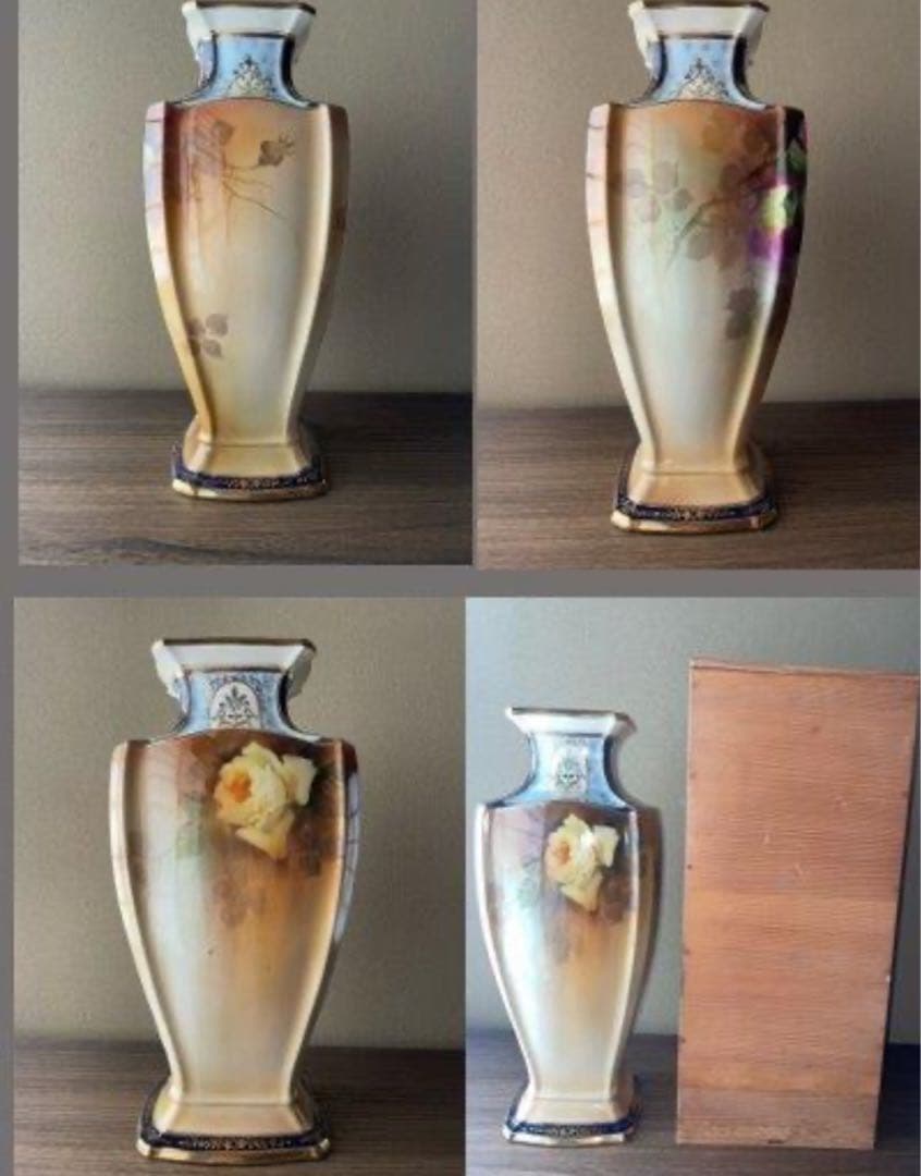 オールドノリタケ　希少　極大花瓶　40㎝　明治24年〜米国輸出向け　期間限定価格