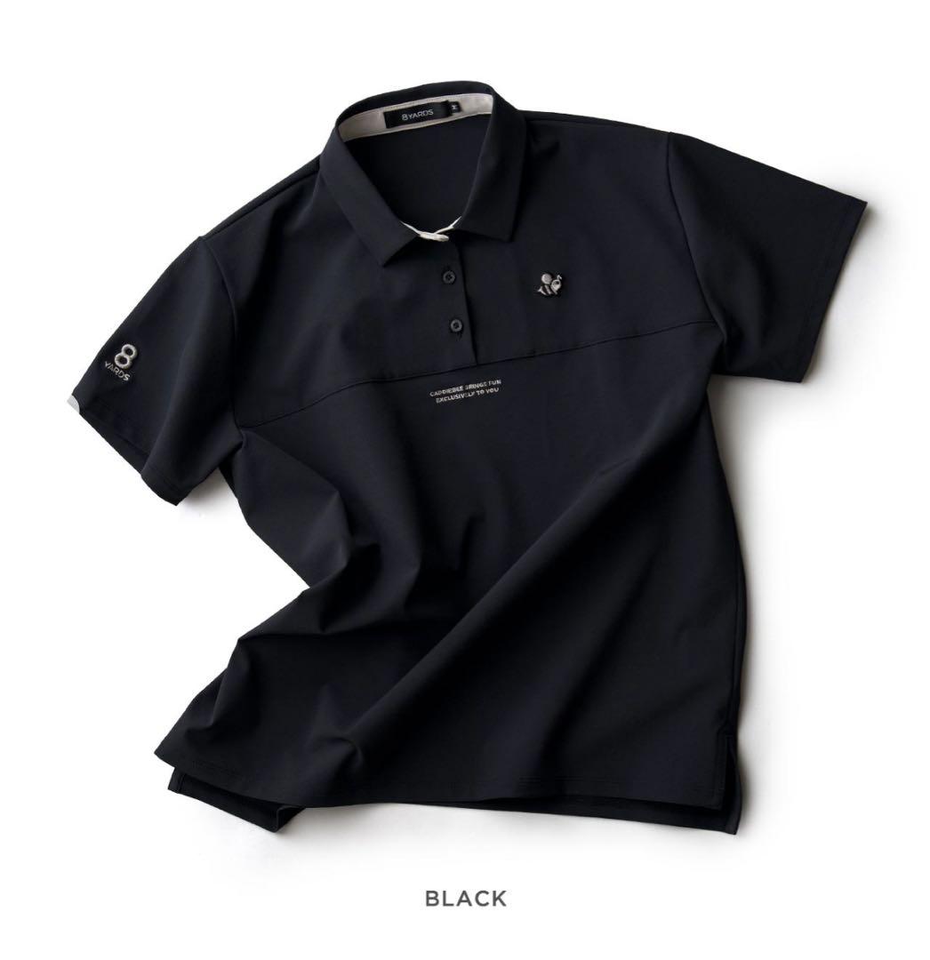 ハチヤーズ　ポロシャツ　レディースＬ　ブラック新品