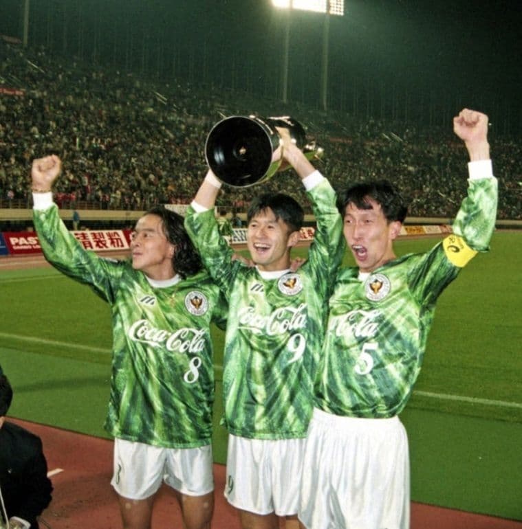 ヴェルディ川崎 武田修宏選手着用 支給品　長袖ホームユニフォーム 元日本代表