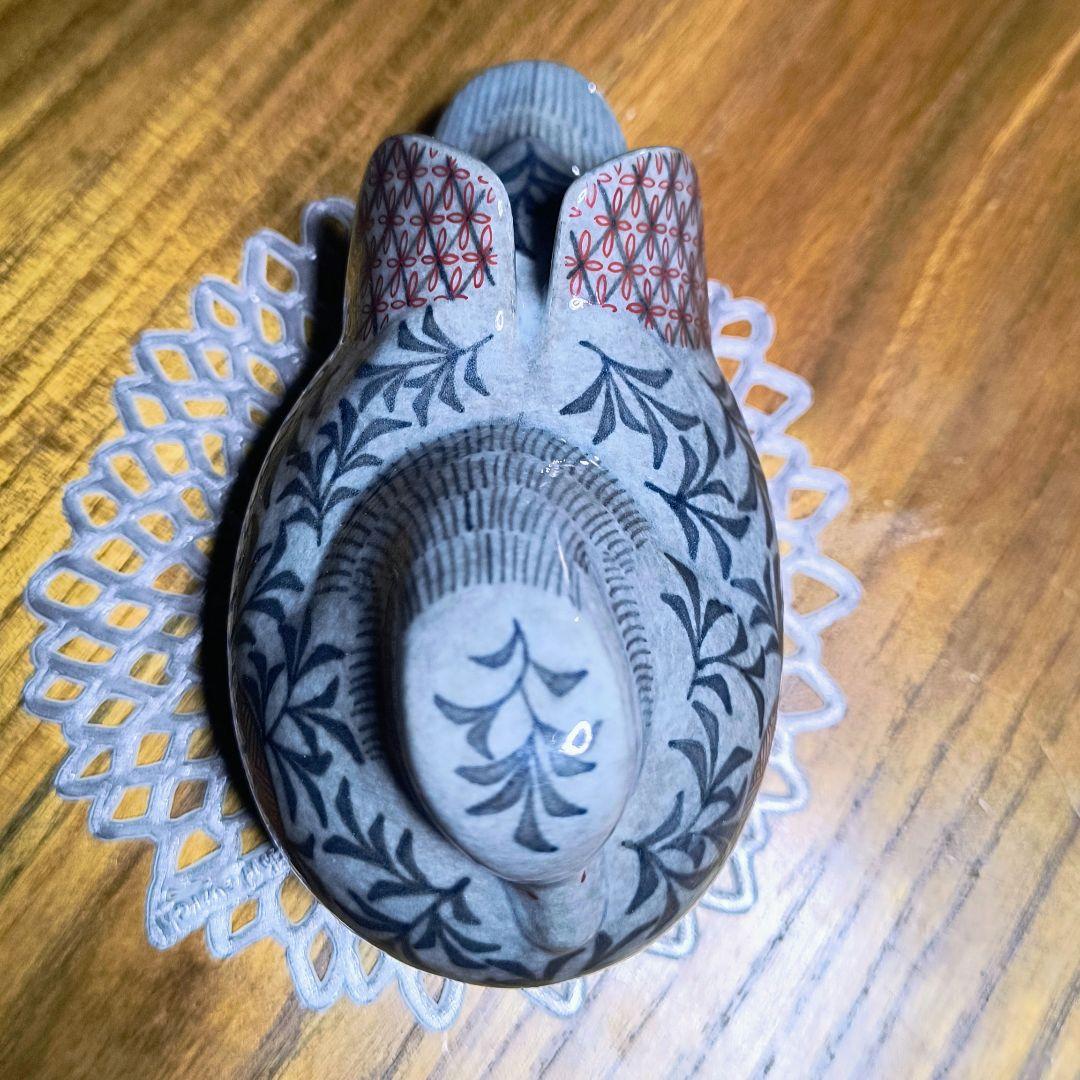 ロイヤルクラウンダービー　色絵吹墨鴛置物 オシドリ人間国宝 十三代今泉今右衛門