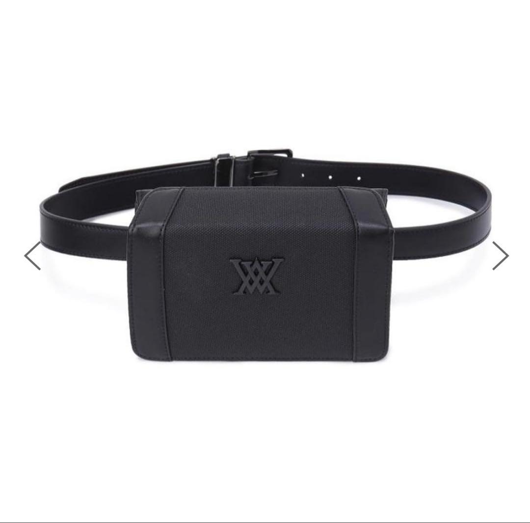 新品　ANEW GOLF WOMEN ヒップサック　ゴルフ　ウエストポーチ　黒