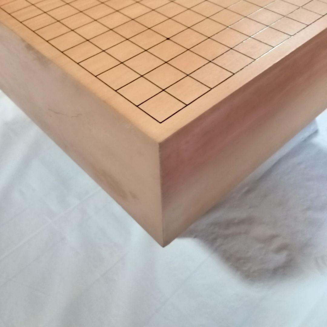 【 碁盤 脚付き へそ有り 碁石・碁筒セット 】