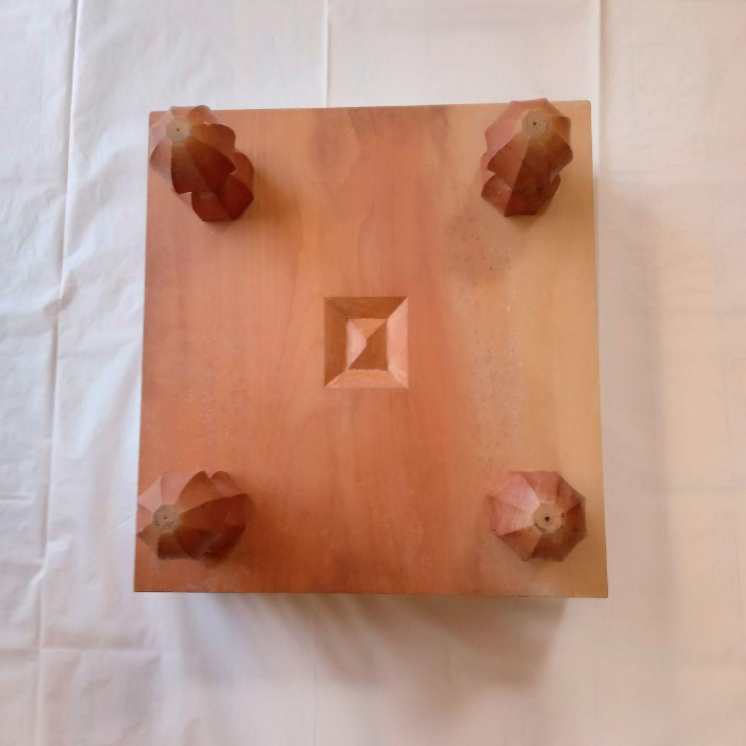 【 碁盤 脚付き へそ有り 碁石・碁筒セット 】