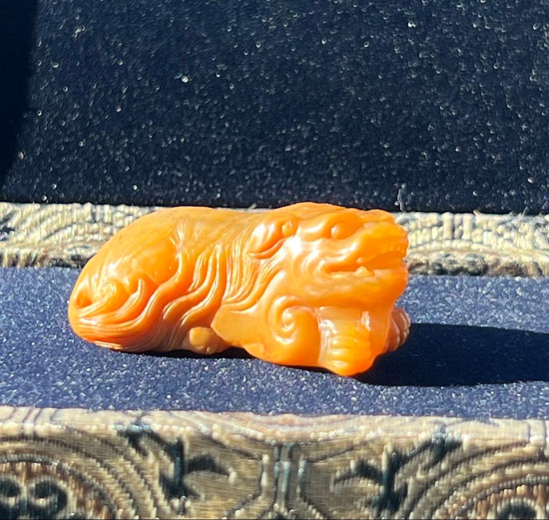 極上 文房具　天然石　田黄石? BL2-01