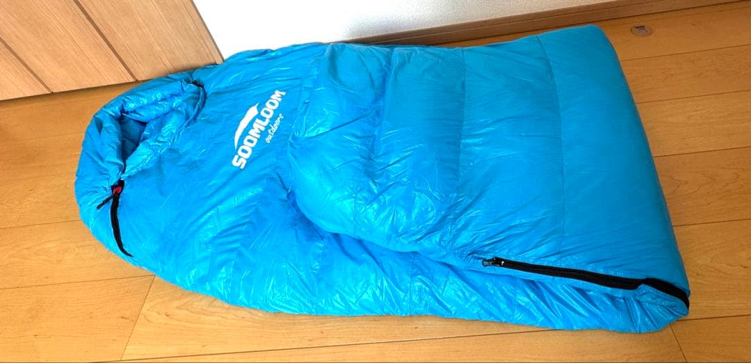 soom loomマミー型 ダウンシュラフ210x80cm ダウン寝袋　800g