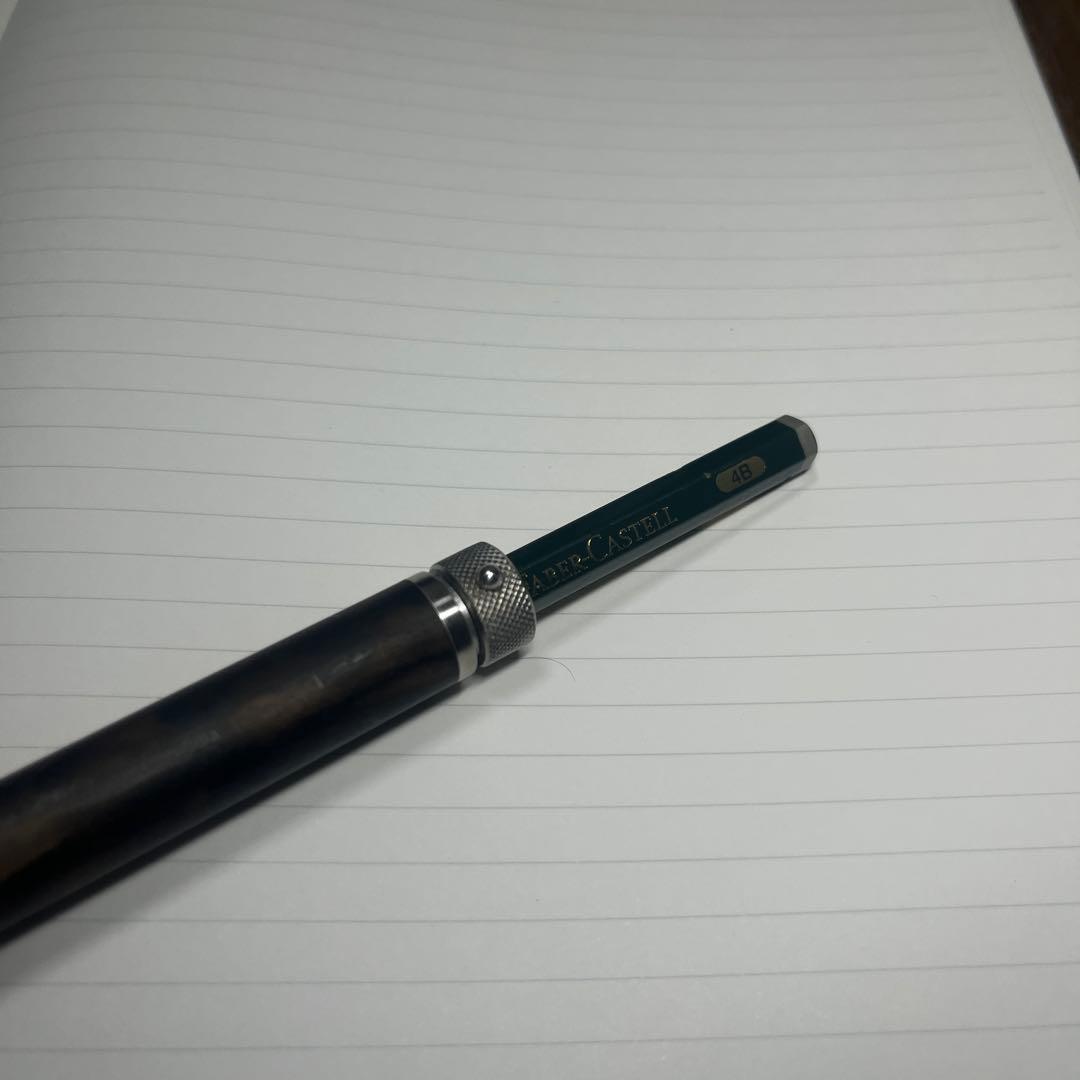 工房楔　鉛筆ホルダー/補助軸　黒柿