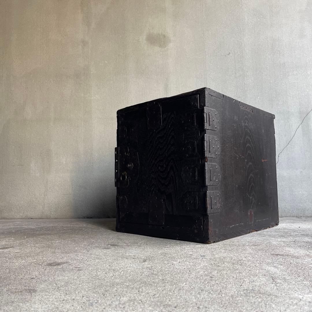 骨董 時代箪笥　船箪笥　銭箱　帳場箪笥　欅製　江戸期　古家具　古道具