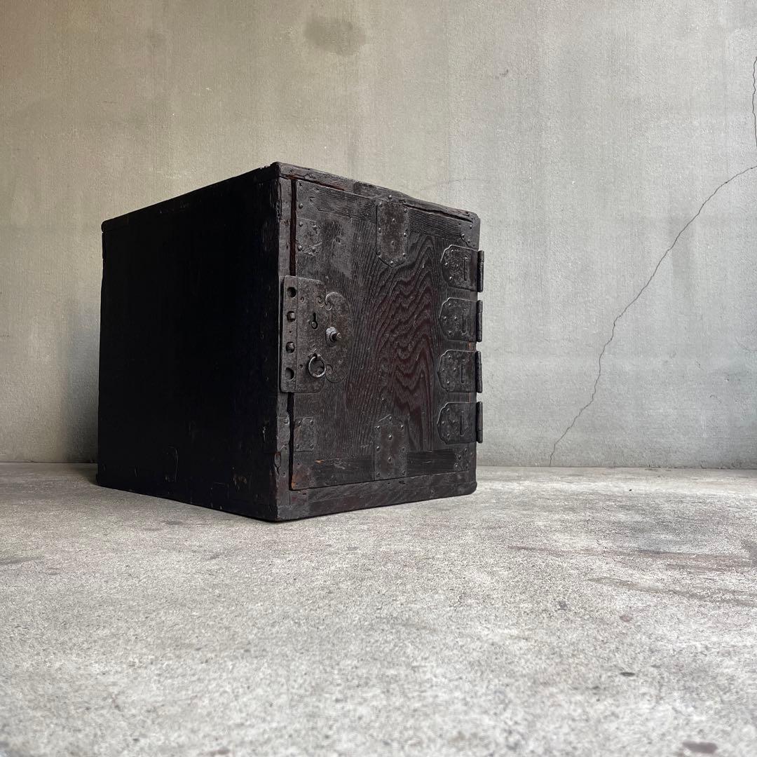 骨董 時代箪笥　船箪笥　銭箱　帳場箪笥　欅製　江戸期　古家具　古道具