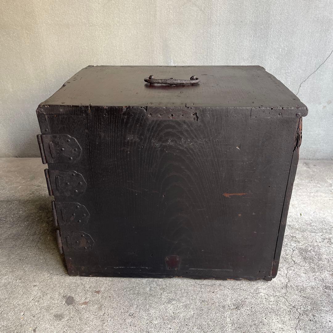 骨董 時代箪笥　船箪笥　銭箱　帳場箪笥　欅製　江戸期　古家具　古道具