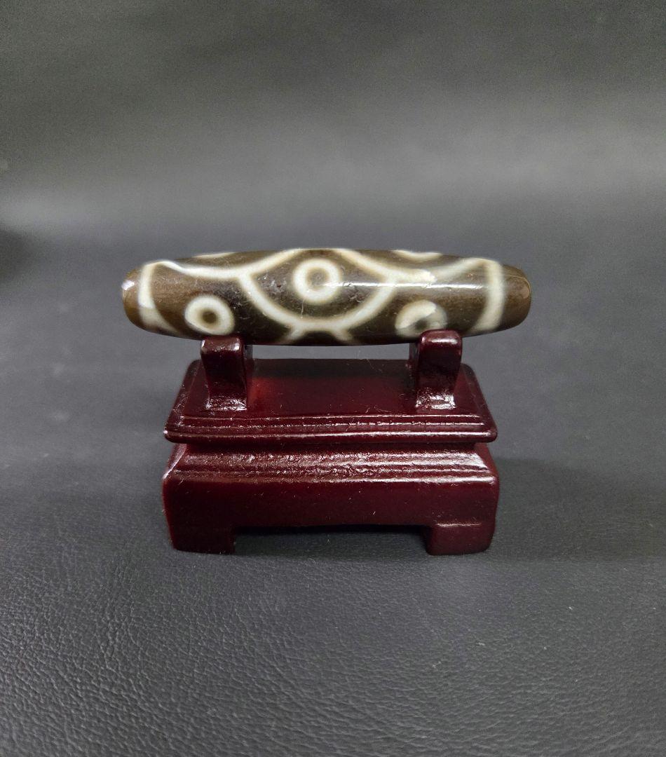 989　天珠　九眼天珠　魚鱗　龍鱗　蓮座　　dzibeads！