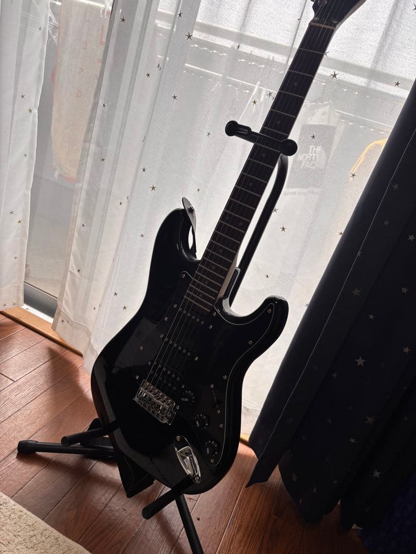 エレキギター ブラックセット アンプ・教材付き