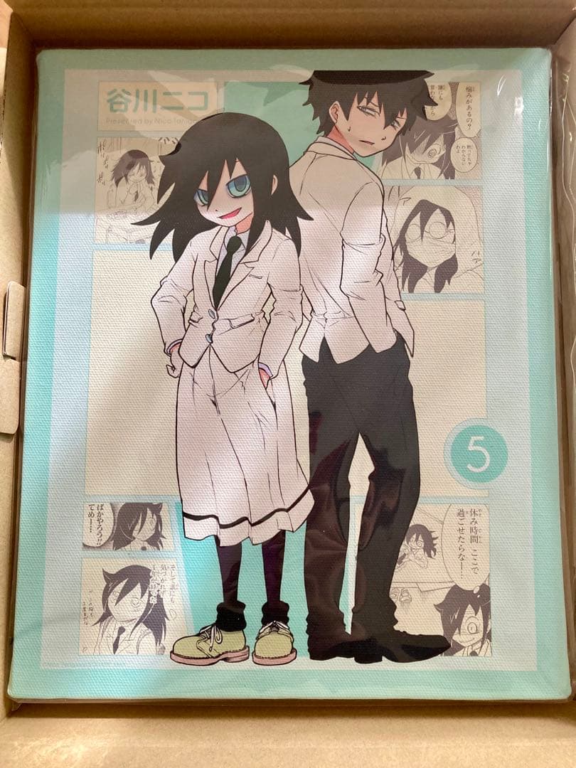 わたモテ　キャンバスボード　黒木智子　黒木智貴　5巻