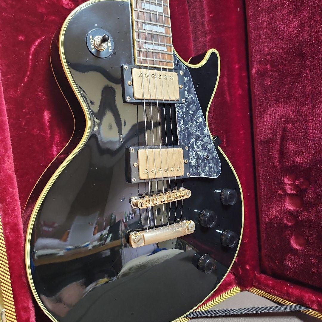 ギター epiphone by Gibson les paul custum ebony