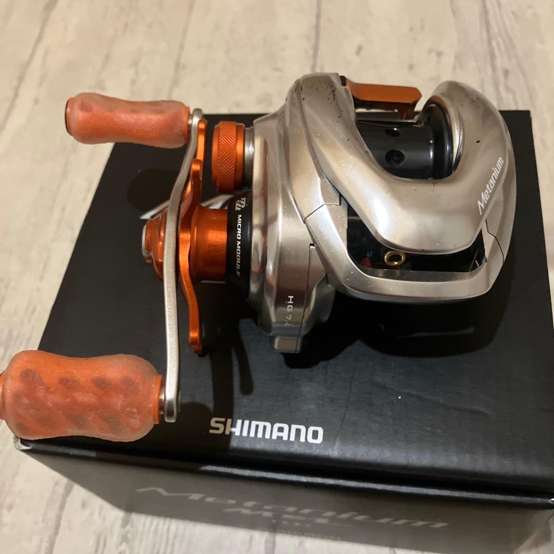 シマノ　16メタニウムMGL 右ハンドル　オレンジカスタム