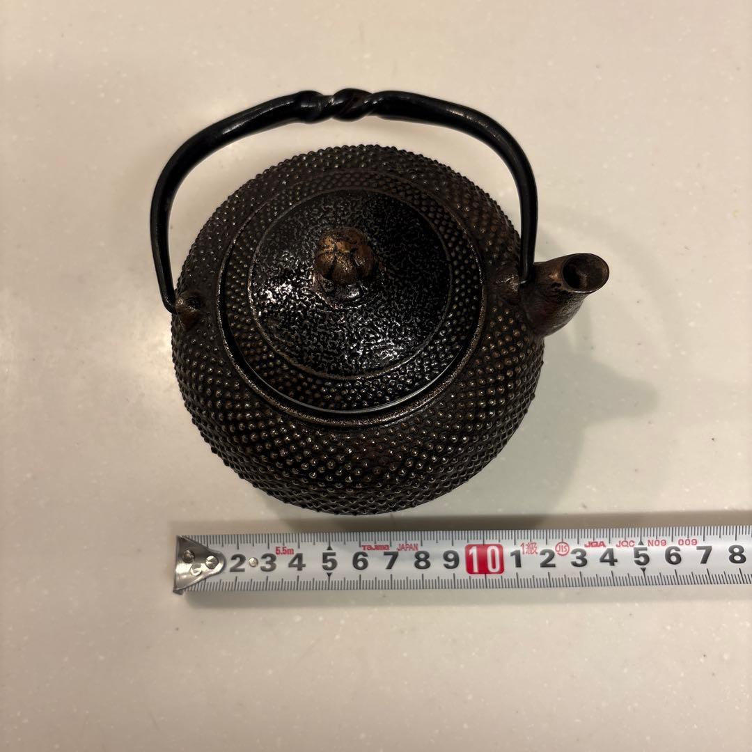 工房和秋 金野 和秋作 砂鉄鉄急須 南部鉄瓶　南部鉄器