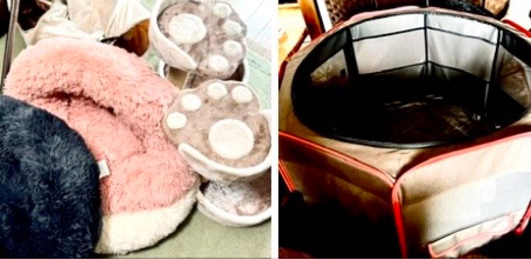 ★子猫ベッドクッション3種、子猫遊び台2個、遊びトンネル1個♪★