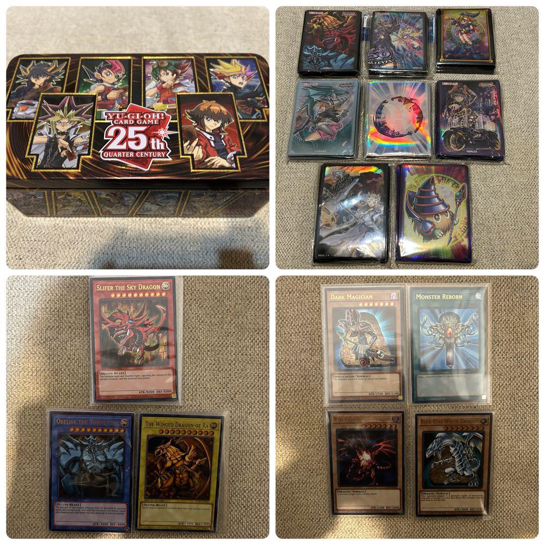 遊戯王　海外　英語　ストレージ　ボックス　三幻神　ブルーアイズ　カード　スリーブ