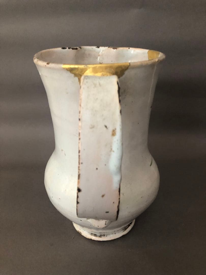 スペイン骨董　マニセス焼　水差し　アンティーク