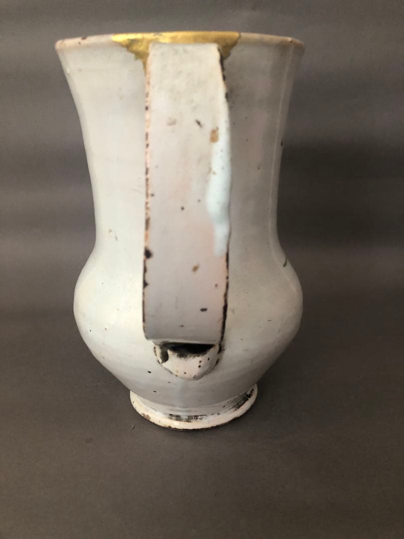 スペイン骨董　マニセス焼　水差し　アンティーク