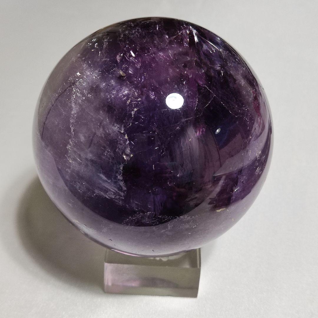 パワーストーン　天然石　アメジスト　丸玉　直約9cm　1,228g　130