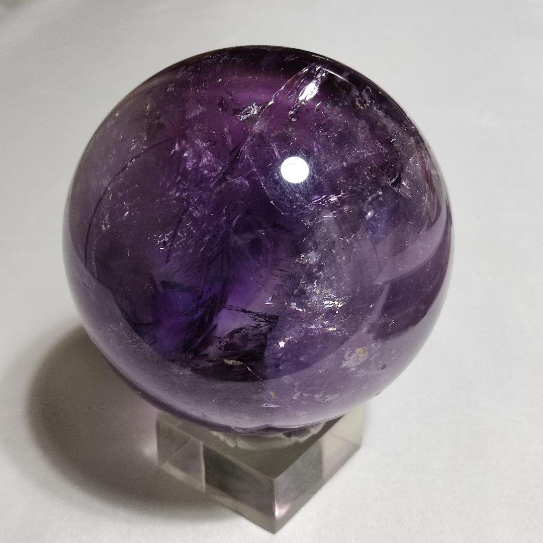 パワーストーン　天然石　アメジスト　丸玉　直約9cm　1,228g　130